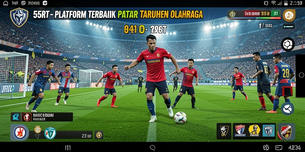 Tampilan menarik dan intuitif dari gameplay Sportsbook 55RT.