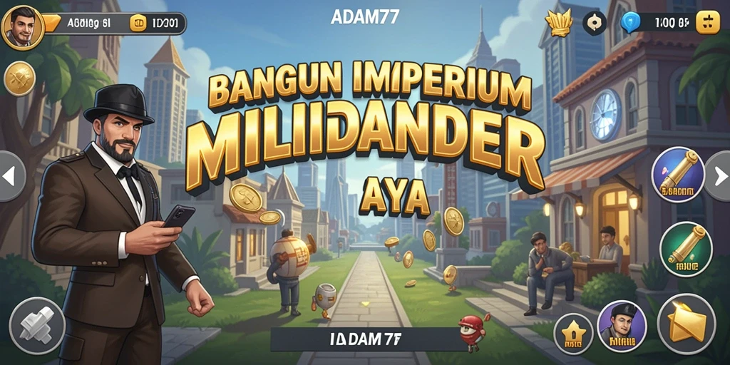 Tampilan gameplay ADAM77 yang menarik dan interaktif.