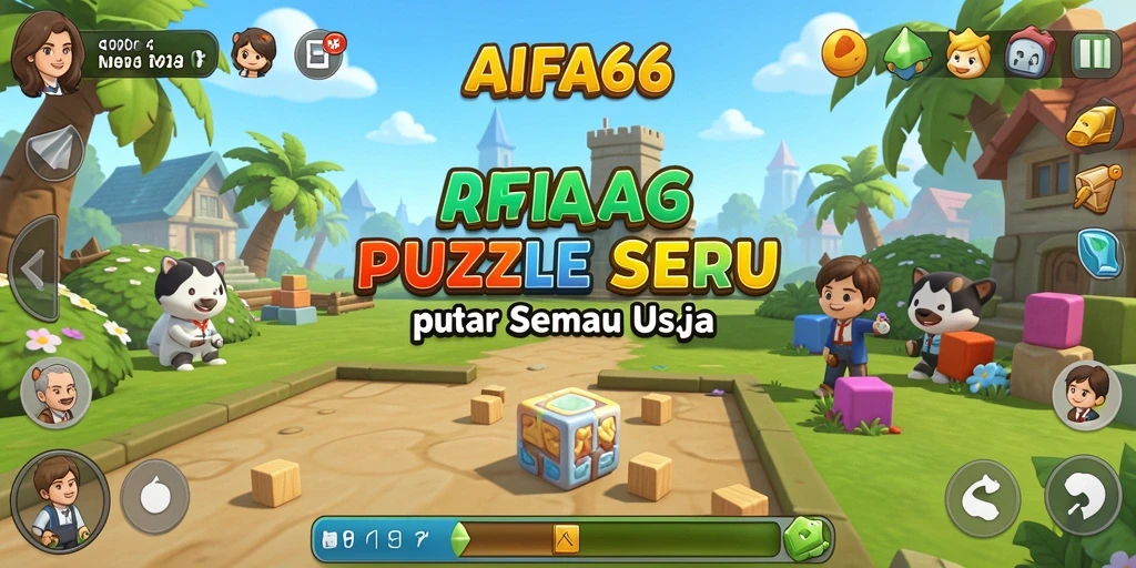 Tampilan gameplay AIFA66 yang menantang dan mengasyikkan dalam menyelesaikan Puzzle.