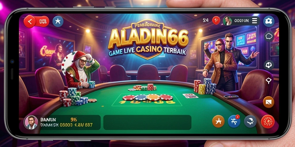 Tampilan gameplay Live Casino yang menegangkan di ALADIN66.