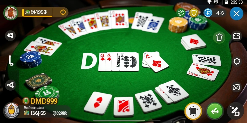 Screenshot DMD999 menampilkan permainan Gaple yang seru dan interaktif.