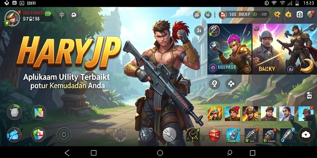 Tampilan screenshot utama HARAPJP menampilkan interface yang user-friendly dan fitur unggulannya.