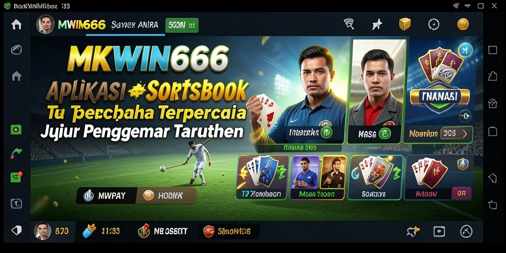 Tampilan utama MKWIN666 menunjukkan berbagai taruhan olahraga yang tersedia.