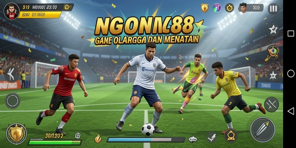 Screenshot gameplay NONA88 yang menampilkan aksi olahraga yang mendebarkan.