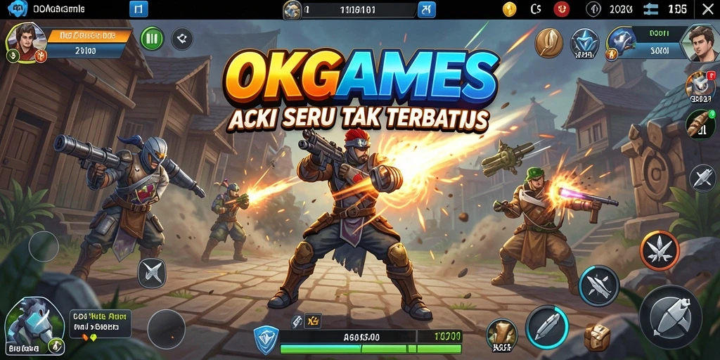 Tampilan gameplay seru di OKGAMES dengan aksi mendebarkan.