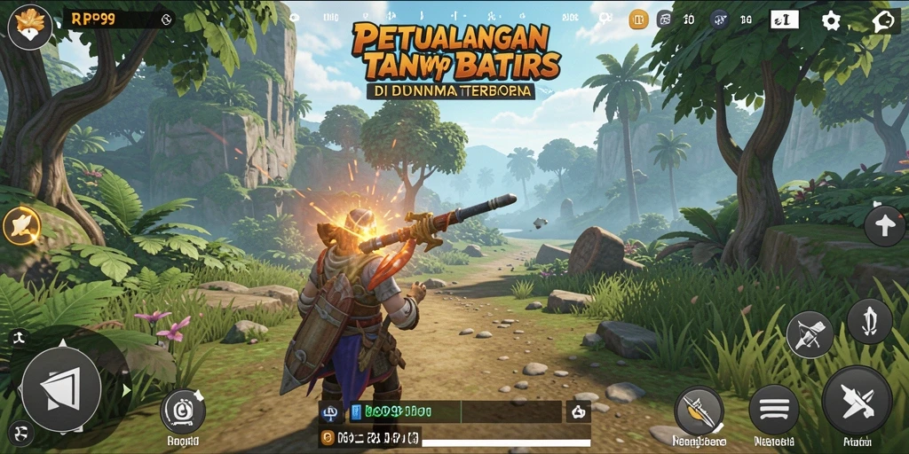 Tampilan gameplay RP99 yang menakjubkan dalam dunia terbuka.