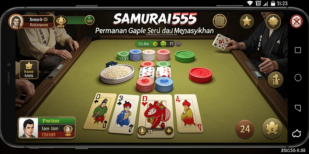 Tampilan gameplay SAMURAI555 yang menawan dan interaktif.