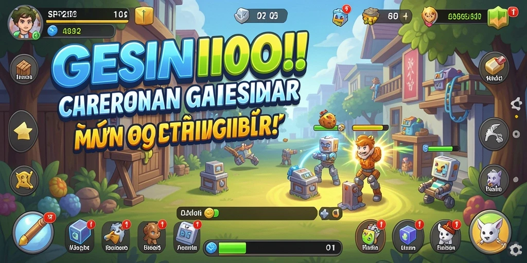 Tangkapan layar SP212 menampilkan karakter dan gameplay Idle yang seru.