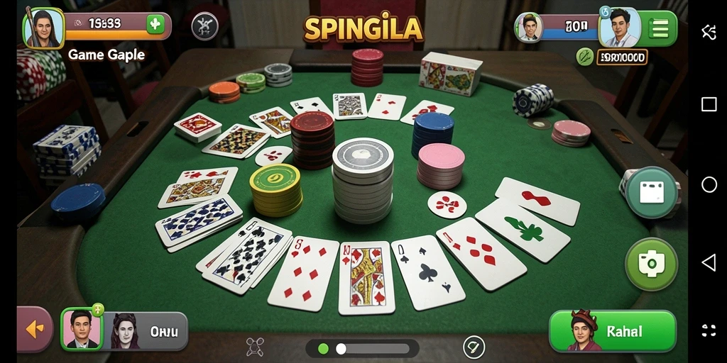 Screenshot gameplay SPINGILA menampilkan momen seru permainan Gaple.