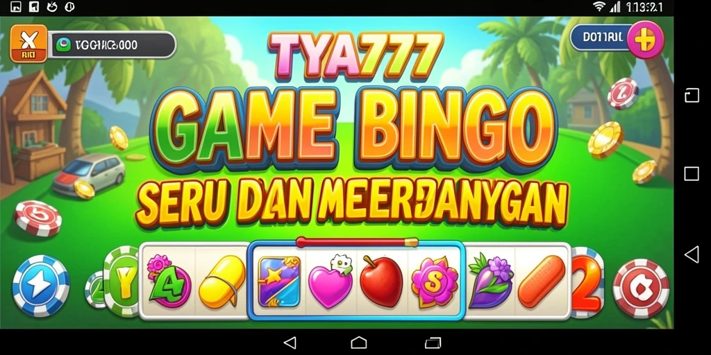 Screenshot TYA777 menampilkan gameplay Bingo yang seru dan interaktif.
